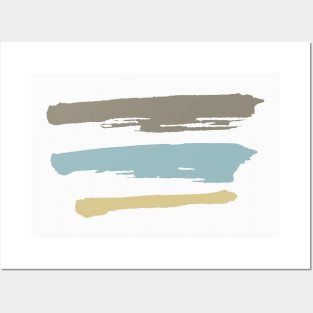 Khaki Stripes Casual Flag Posters and Art